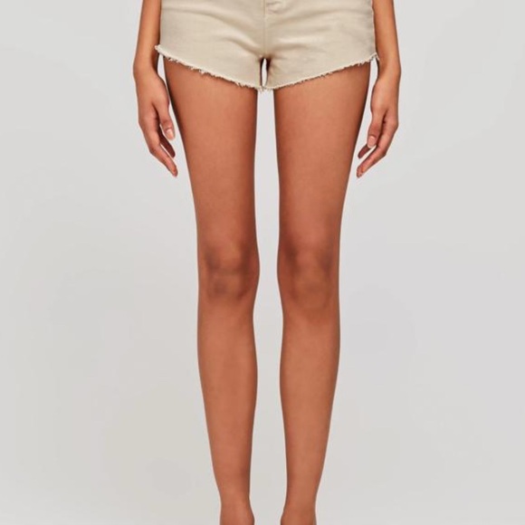 L'AGENCE Audrey Cutoff Shorts - Dark Camel main image 1
